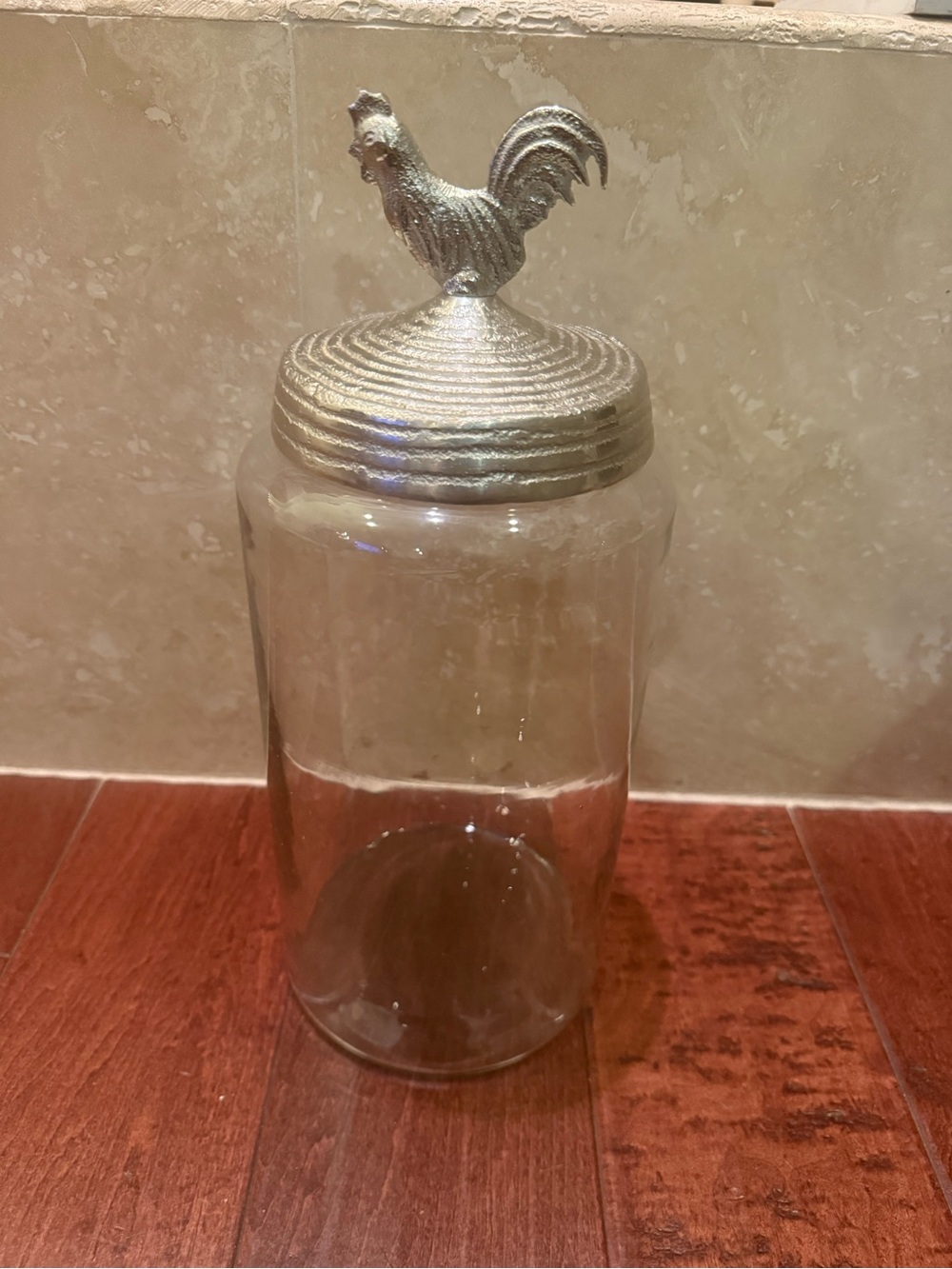 Farmhouse Rooster Canister 13” Tall
